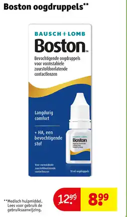 Kruidvat Boston oogdruppels aanbieding