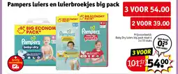 Kruidvat Pampers luiers en luierbroekjes big pack aanbieding