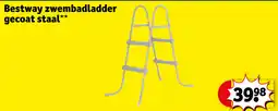 Kruidvat Bestway zwembadladder gecoat staal aanbieding