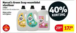Kruidvat Marcel's Green Soap wasmiddel vloeibaar aanbieding