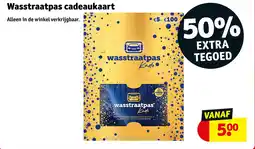 Kruidvat Wasstraatpas Cadeaukaart aanbieding