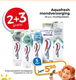 Trekpleister Aquafresh mondverzorging aanbieding