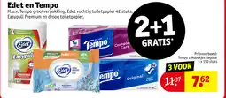 Kruidvat Edet en tempo aanbieding