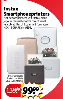 Kruidvat Instax Smartphoneprinters aanbieding