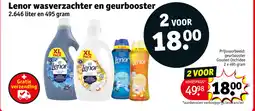 Kruidvat Lenor wasverzachter en geurbooster aanbieding