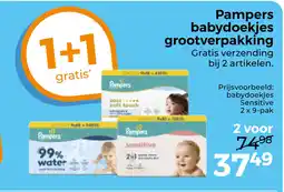 Trekpleister Pampers babydoekjes grootverpakking aanbieding