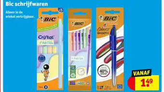 Kruidvat BiC Schrijfwaren aanbieding