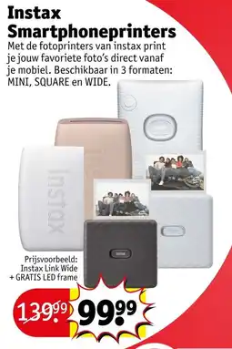 Kruidvat Instax Smartphoneprinters aanbieding