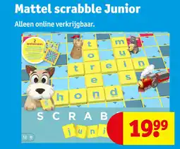 Kruidvat Mattel scrabble Junior aanbieding