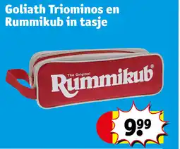 Kruidvat Goliath Triominos en Rummikub in tasje aanbieding
