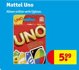 Kruidvat Mattel Uno aanbieding