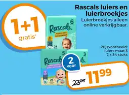 Trekpleister Rascals luiers en luierbroekjes aanbieding
