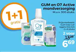 Trekpleister GUM en 07 Active mondverzorging aanbieding