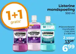Trekpleister Listerine mondspoeling aanbieding