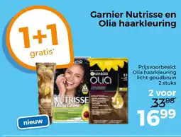 Trekpleister Garnier nutrisse en olia haarkleuring aanbieding