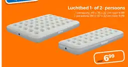 Trekpleister Luchtbed 1- of 2- persoons aanbieding