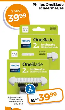 Trekpleister Philips oneblade scheermesjes aanbieding