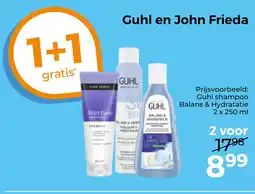Trekpleister Guhl en John Frieda aanbieding