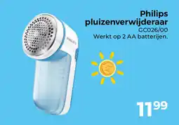 Trekpleister Philips pluizenverwijderaar aanbieding