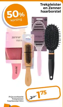 Trekpleister Trekpleister en zenner haarborstel aanbieding