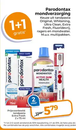 Trekpleister Parodontax mondverzorging aanbieding