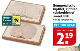 Hoogvliet Bourgondische Kipfilet, Kipfilet Tuinkruiden of Sweet Chili aanbieding