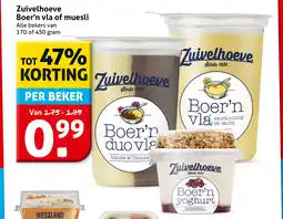 Hoogvliet Zuivelhoeve Boer'n Vla of Muesli aanbieding