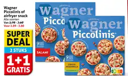 Hoogvliet Wagner Piccolinis of airfryer snack aanbieding