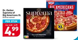 Hoogvliet Dr. Oetker Suprema of Big Americans XL aanbieding