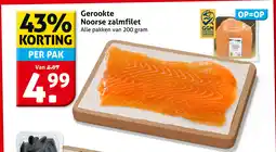 Hoogvliet Gerookte Noorse Zalmfilet aanbieding