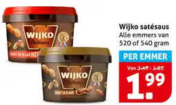 Hoogvliet Wijko satésaus aanbieding