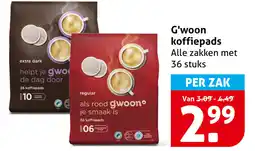 Hoogvliet G'woon koffiepads aanbieding