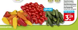 Hoogvliet Snacktomaten, Snackkomkommer en Snackpaprika aanbieding