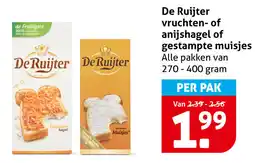 Hoogvliet De Ruijter Vruchten of Anijshagel of Gestampte Muisjes aanbieding