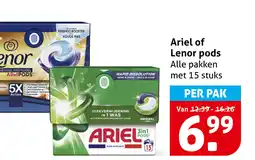 Hoogvliet Ariel of Lenor pods aanbieding