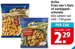 Hoogvliet Aviko Friet van 't Huis of aardappelschotel aanbieding