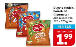 Hoogvliet Duyvis pinda's, borrel of tijgernoten aanbieding