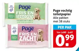 Hoogvliet Page Vochtig Toiletpapier aanbieding