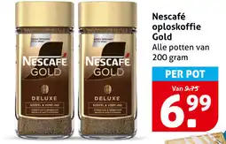 Hoogvliet Nescafé oploskoffie Gold aanbieding