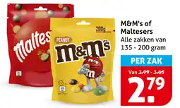 Hoogvliet M&M's of Maltesers aanbieding