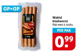 Hoogvliet Wahid Knakworst aanbieding