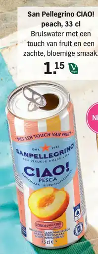 Albert Heijn San Pellegrino CIAO! Peach aanbieding