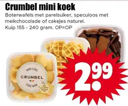 Dirk Crumbel Mini Koek aanbieding