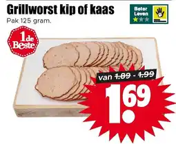 Dirk Grillworst kip of kaas aanbieding