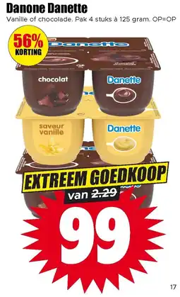 Dirk Danone Danette aanbieding