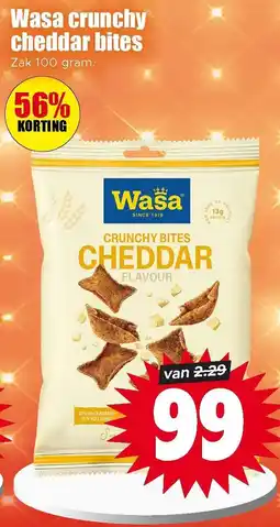 Dirk Wasa Crunchy Cheddar Bites aanbieding
