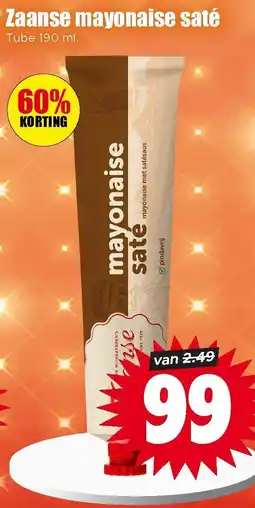 Dirk Zaanse Mayonaise Saté aanbieding