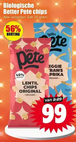 Dirk Better Pete Biologische Chips aanbieding