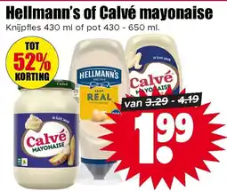 Dirk Hellmann's of Calvé Mayonaise aanbieding