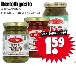 Dirk Bertolli Pesto aanbieding